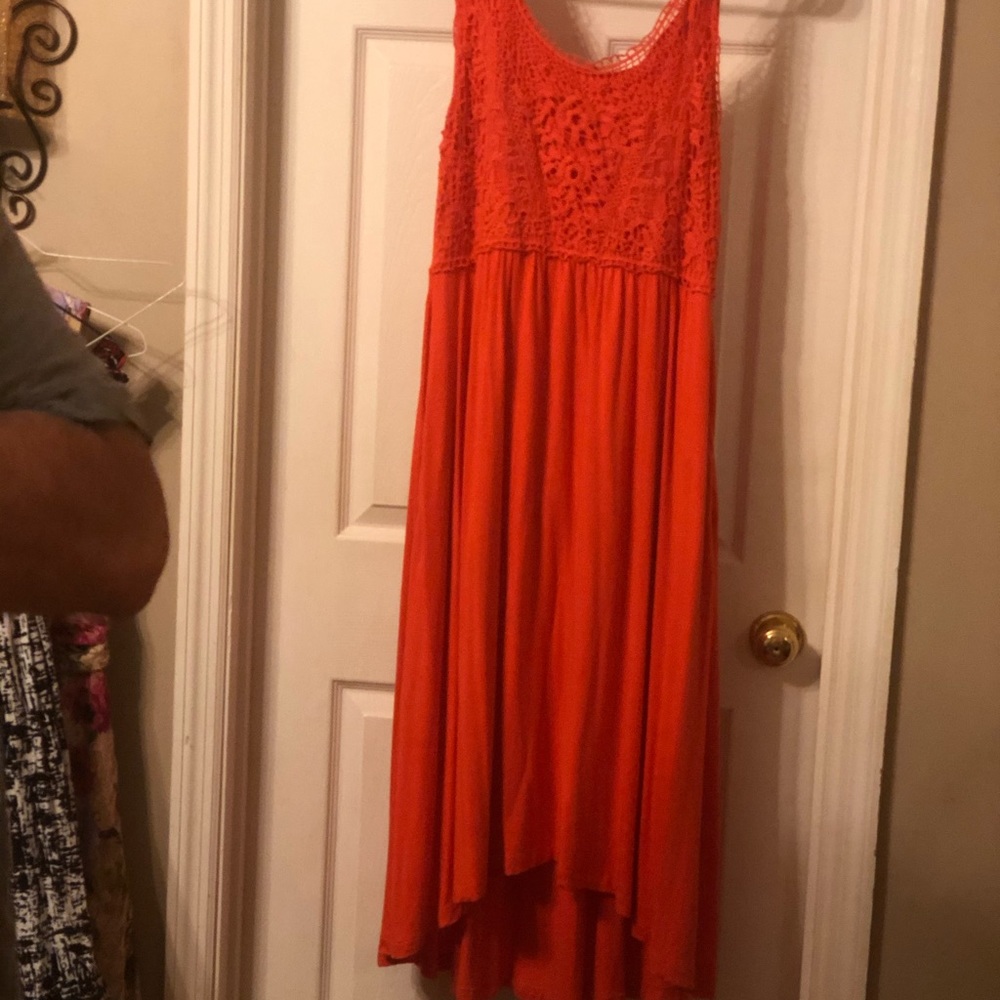 Beautiful orange vivid soma dress XL